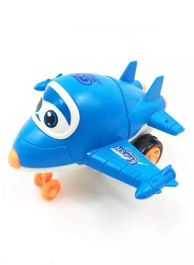 Manos Robot Plane 360° Stunt Friction Power Plane,Mini Robot Plane Toy,Monster Vehicle Plane for Boys and Girls, Multicolor - Image 2